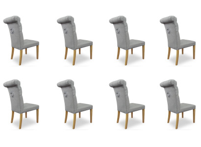 8x Chairs Chair Upholstery Design Lounge Club Seat Lehn Suite Armchair Luxury new